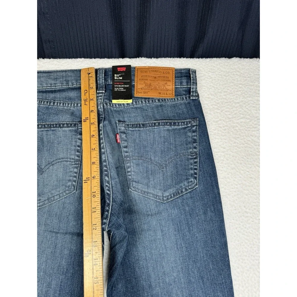 NEW - Levi's Premium 511 Slim Flex Stretch Jeans - Men's 30x32 Fits (30x30)